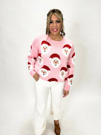 Santa’s Little Helper Sweater Light Pink