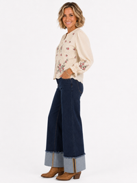 Midnight Cuff Risen Jeans