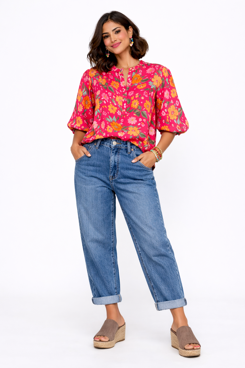 Colorburst Floral Top