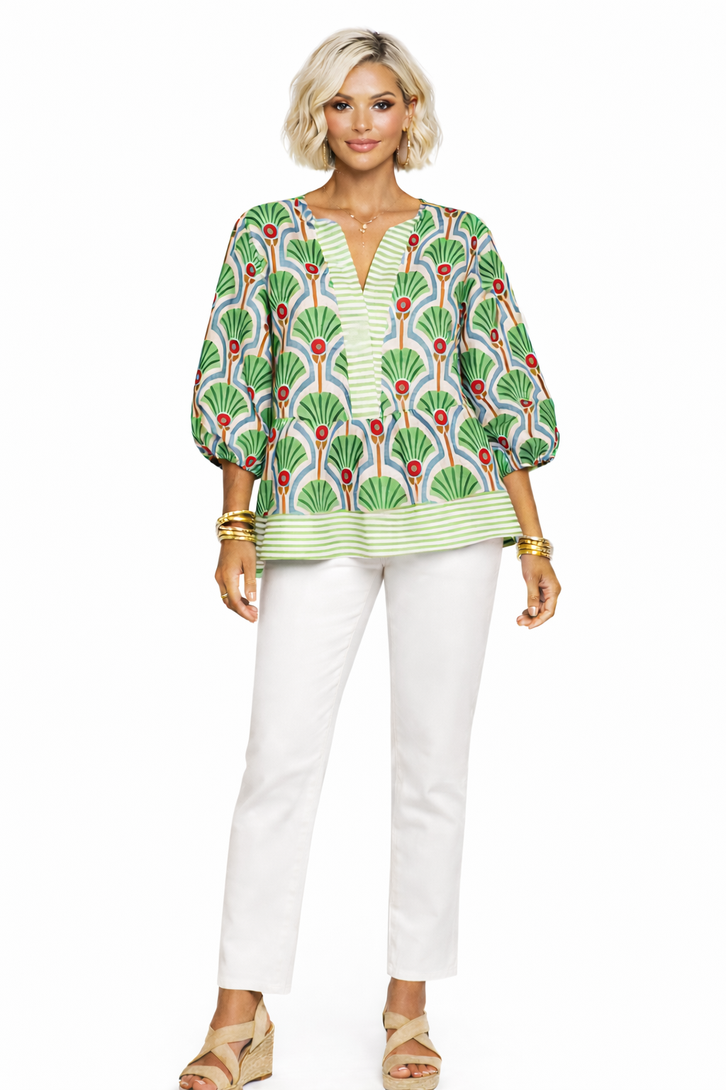 Fresh Palette Peplum Top