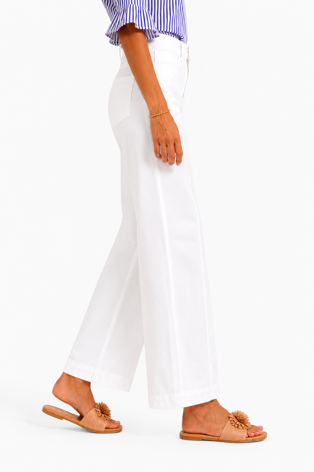The Madison Seam White Jean- Risen