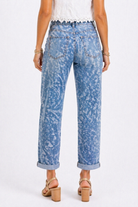 Paisley Party Risen Ankle Jean