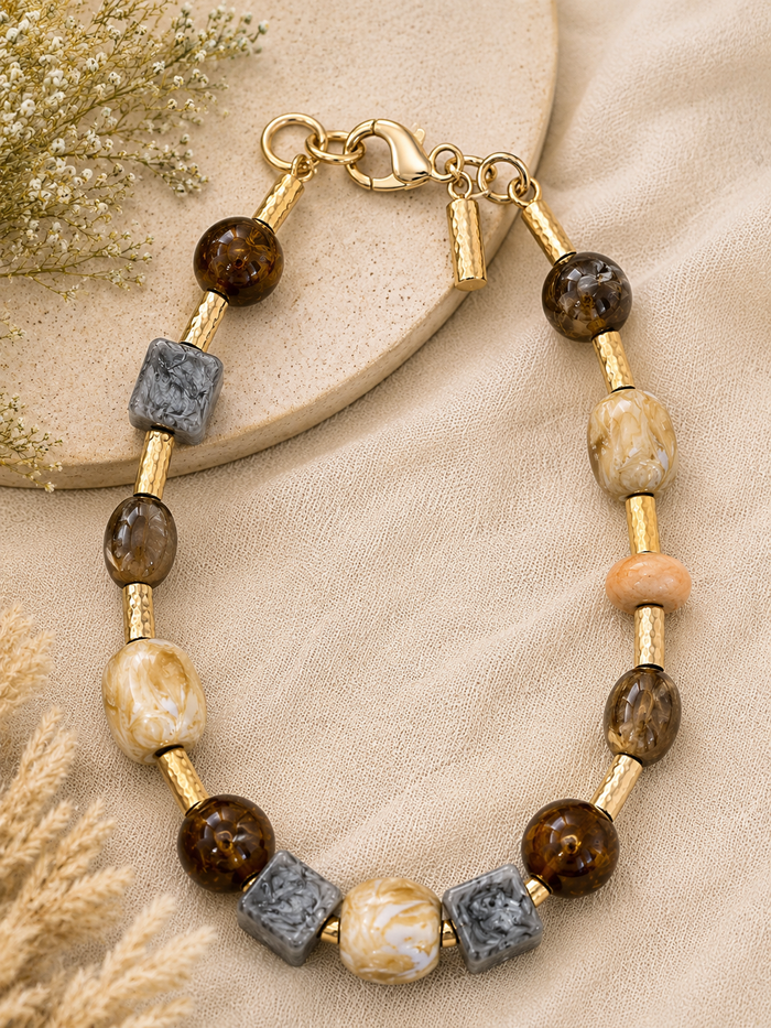 Golden Grove Beaded Necklace