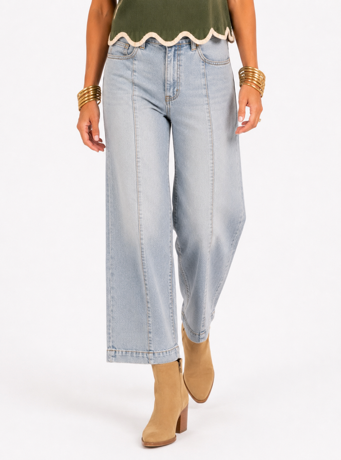 Harborline Crop Wide Leg Jeans