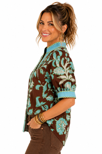 The Tessa Floral Blouse