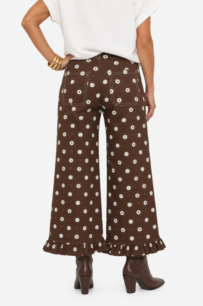 Spotted in Style Ruffle Pants