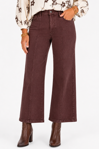 Risen Chocolate Line High-Rise Crop Jeans