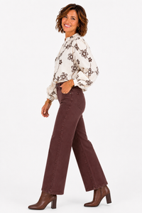 Risen Chocolate Line High-Rise Crop Jeans