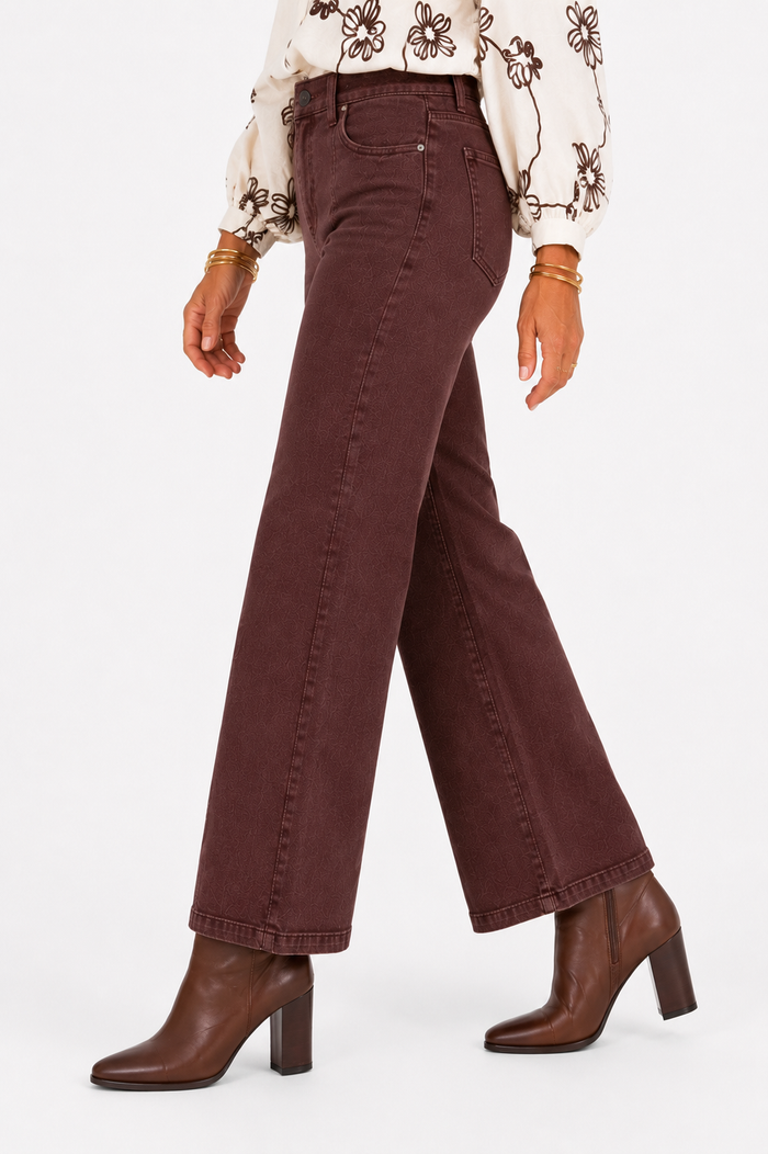 Risen Chocolate Line High-Rise Crop Jeans