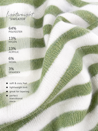 Fresh Start Striped Sweater