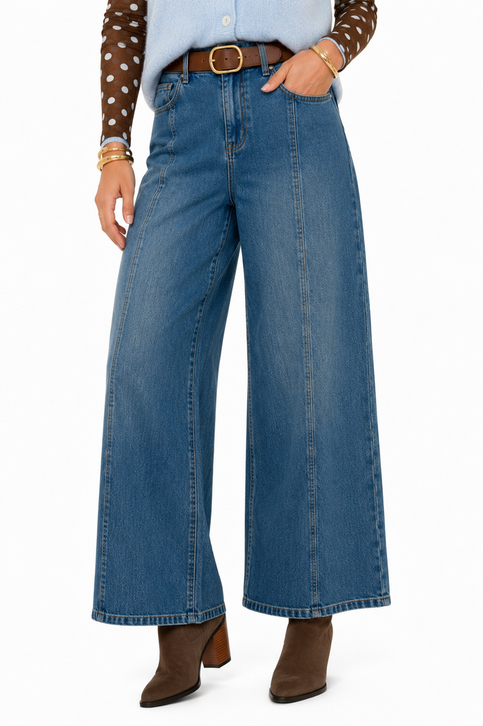 Mica Park Avenue Wide Leg Jeans