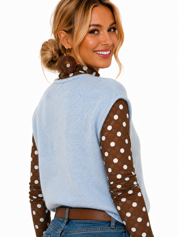 The Sunday Blue Sweater Vest