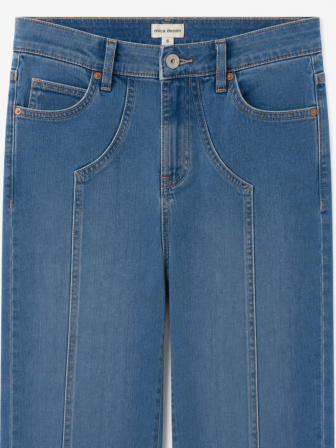 Mica Park Avenue Wide Leg Jeans