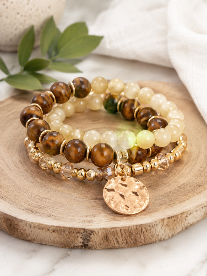 The Gilded Amber Bracelet