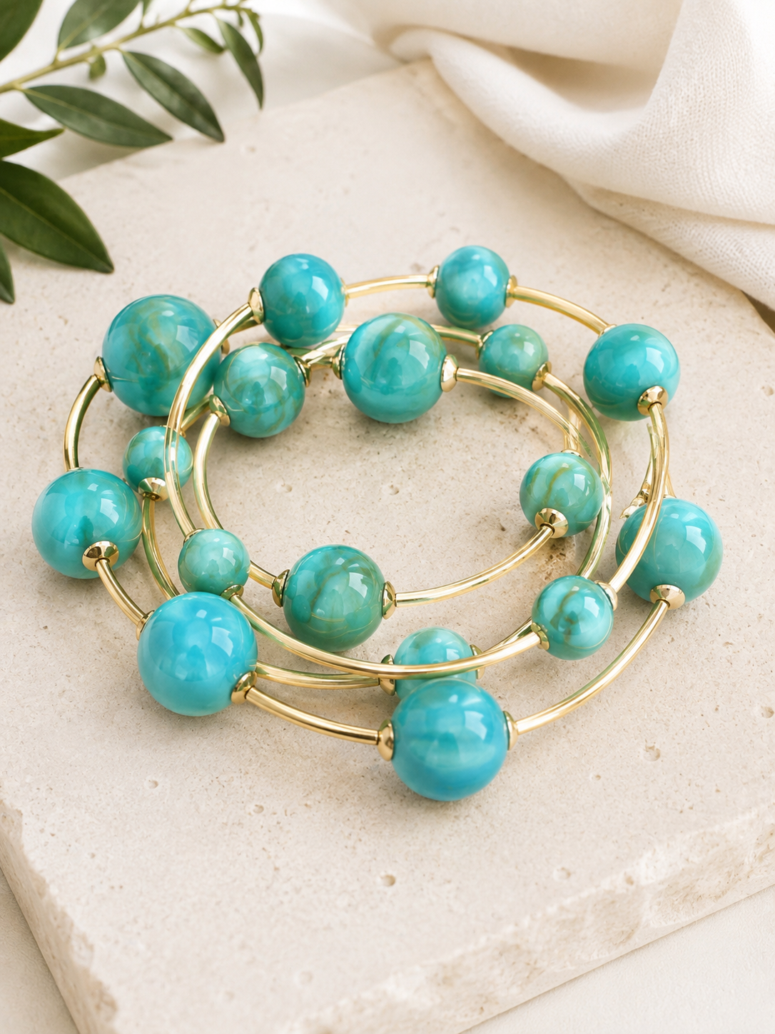 The Santa Fe Turquoise Bracelet Set