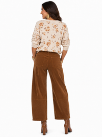 Risen Teddy Bear Corduroy Barrel Jeans