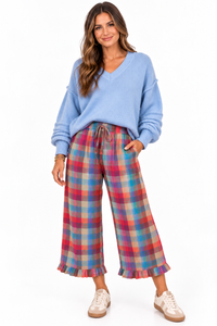 Color Me Happy Plaid Pants