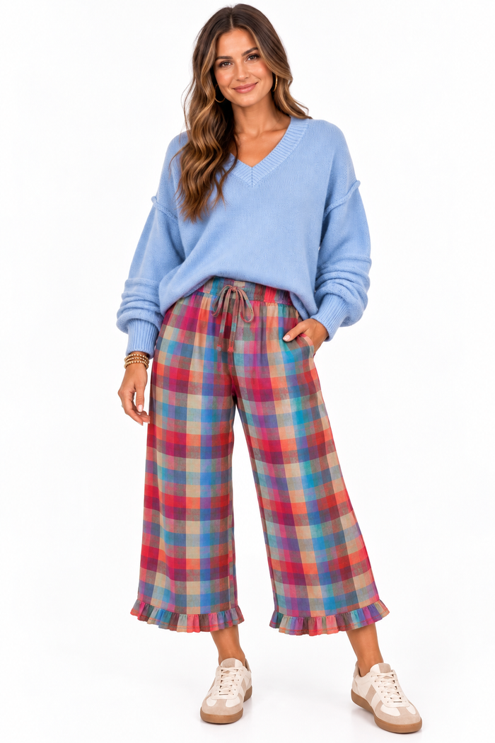 Color Me Happy Plaid Pants