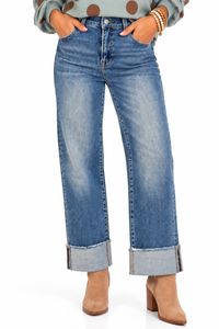 Risen Turnabout Cuffed Jeans
