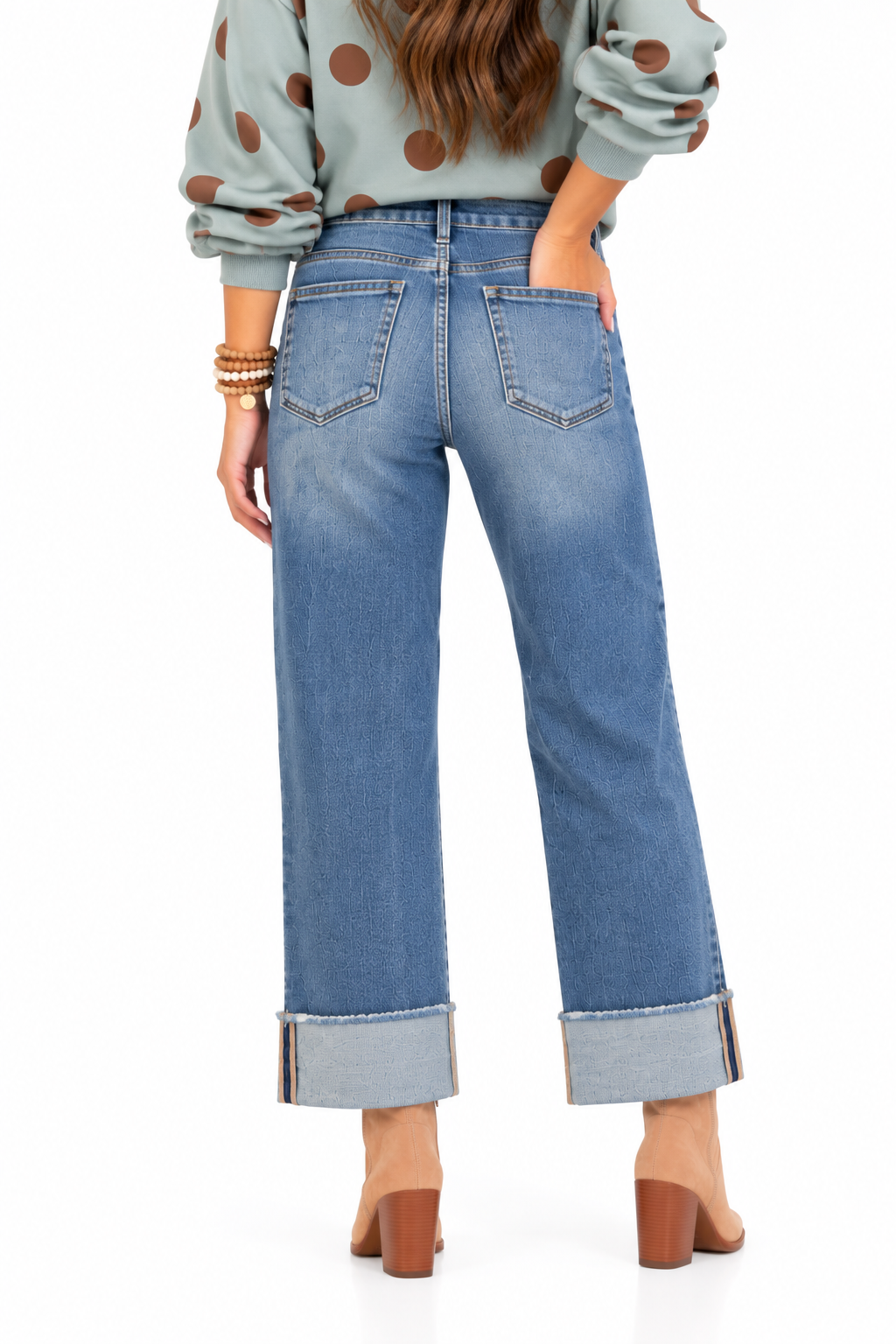Risen Turnabout Cuffed Jeans
