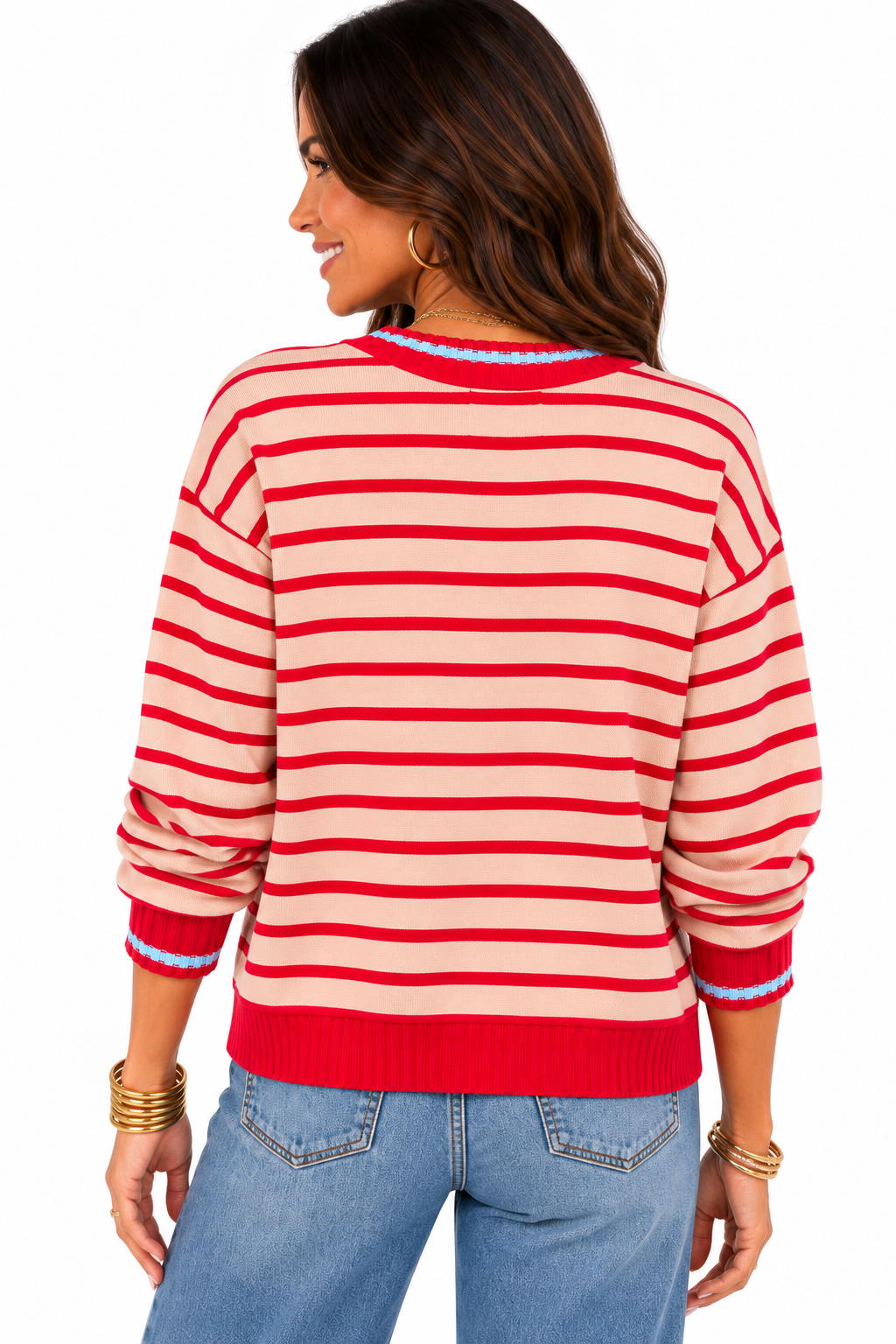The Cherry Pop Striped Sweater