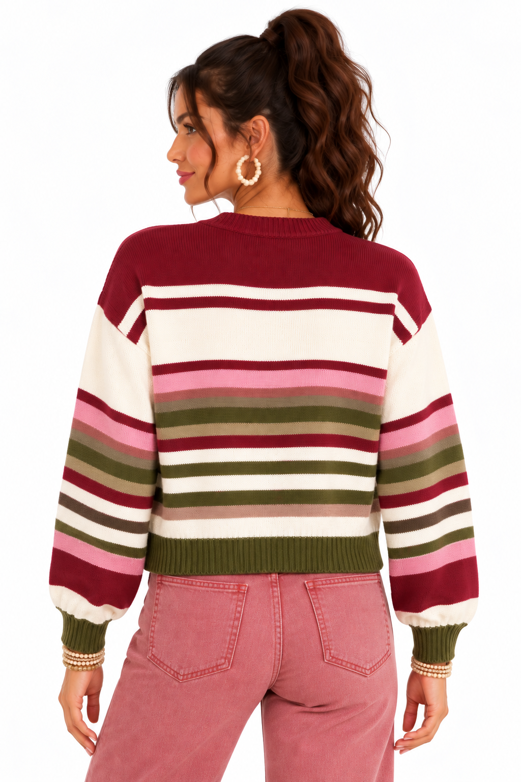 The Berry Patch Striped Sweater