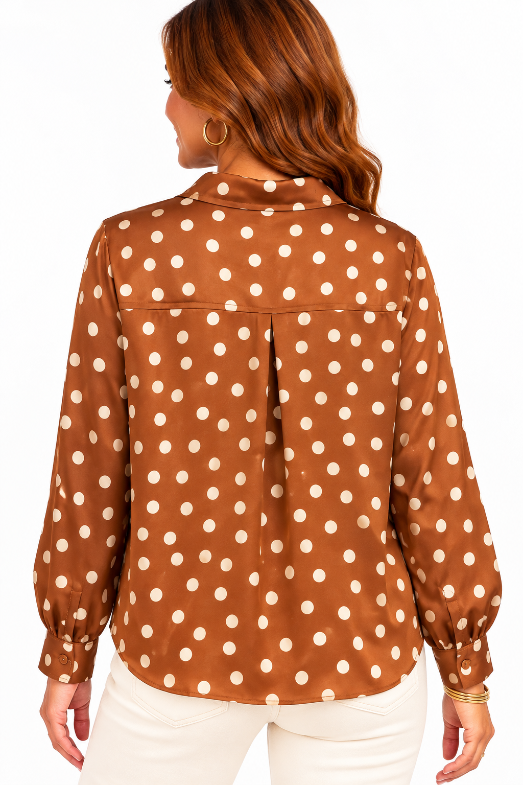The Tansy Polka Dot Blouse.