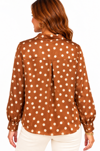 The Tansy Polka Dot Blouse.