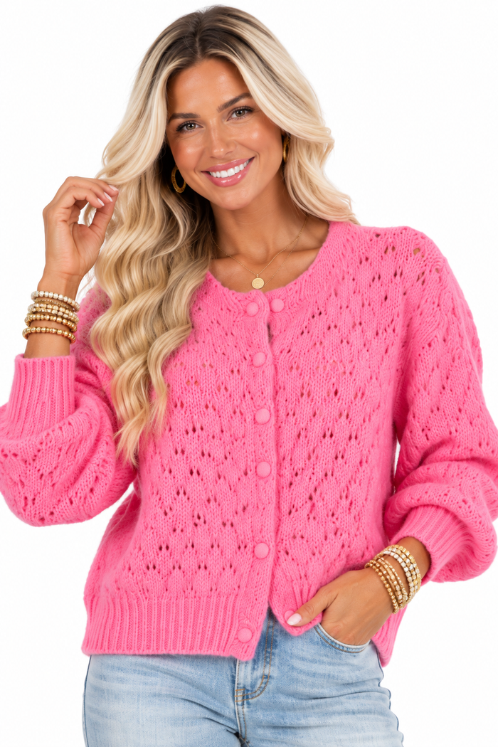 Posie Punch Cardigan Sweater