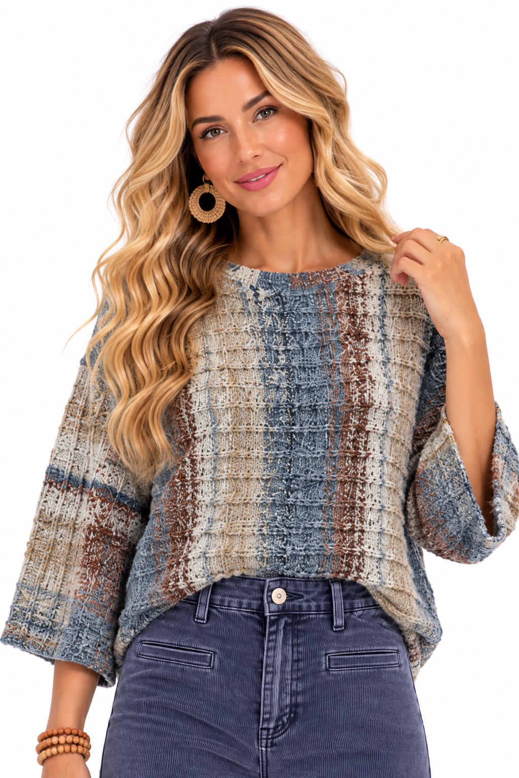 Briarwood Plaid Knit Sweater