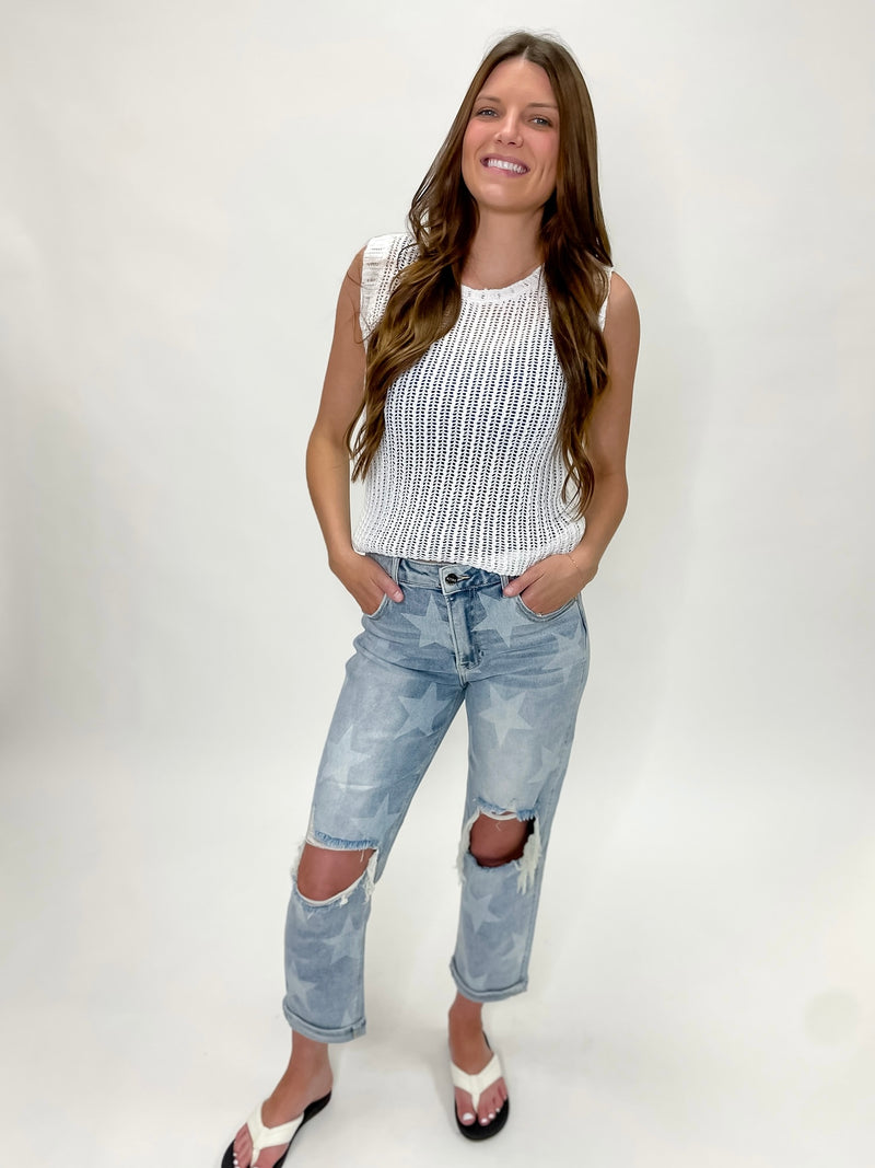 Risen Starry Sky High Rise Slouch Jeans
