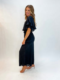 After Kick Off Black Linen Two Piece Set