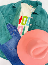 Green Corduroy Christmas Jacket