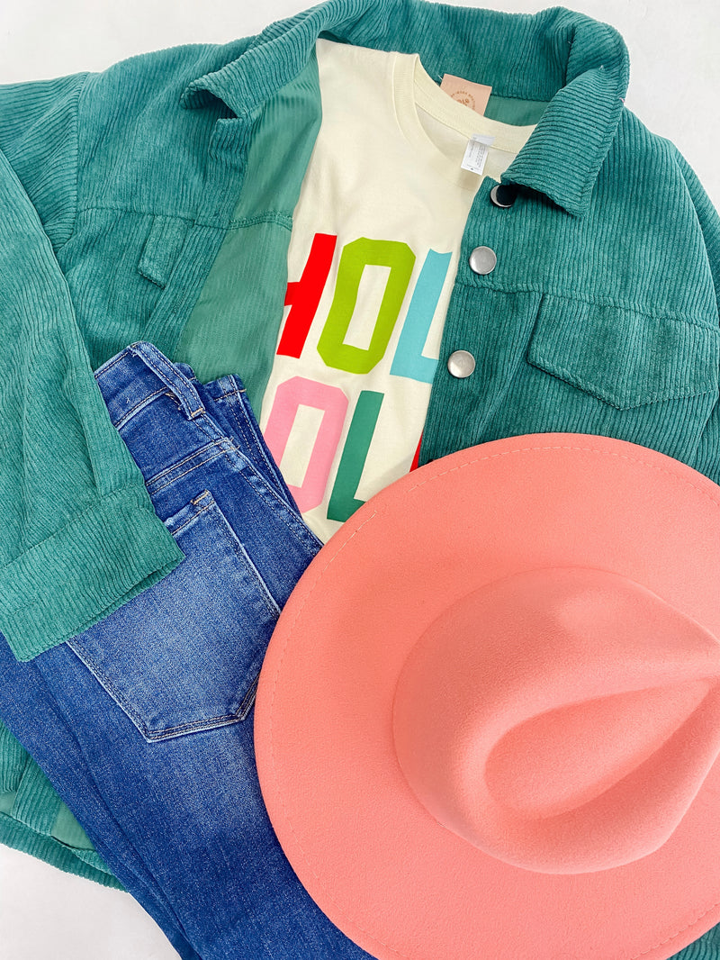 Green Corduroy Christmas Jacket
