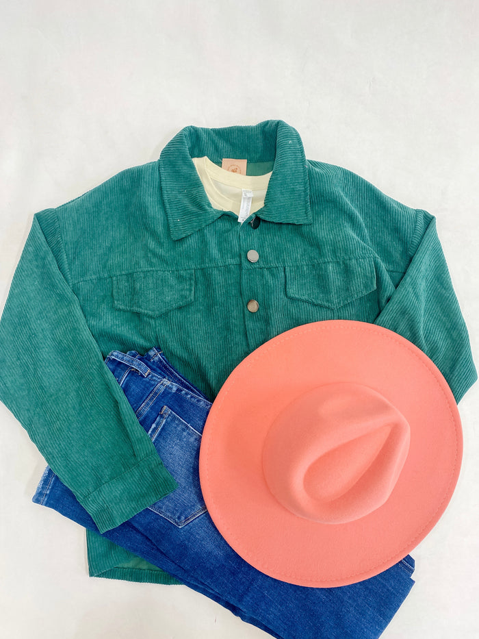 Green Corduroy Christmas Jacket
