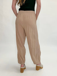 High Waist Trouser In Khaki