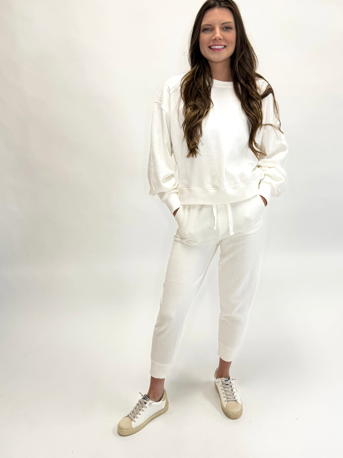 Ivory Soft Knit Two Piece Set
