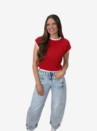 Cherry Pop Knit Top