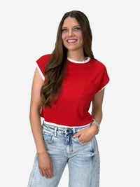 Cherry Pop Knit Top