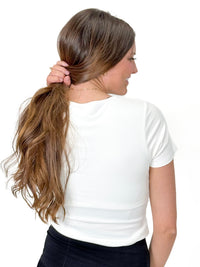 Everyday Essential Ribbed Scoop Neck Tee