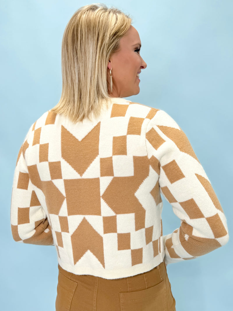 Playful Charm Tie-Front Cardigan