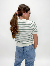 Meadow Breeze Striped Sweater Top