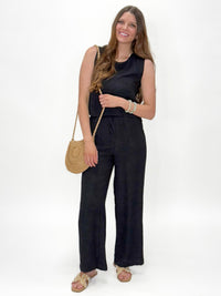 Coastal Cool Linen Set Black