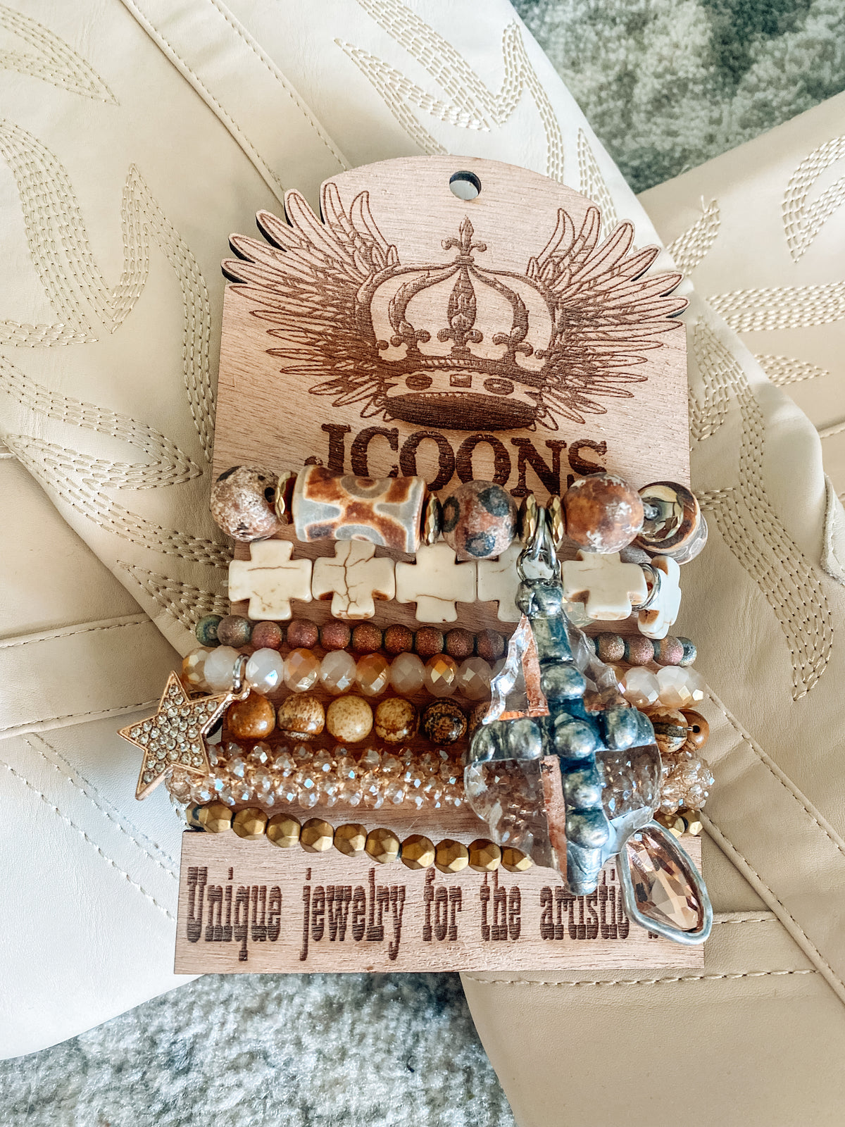Rodeo Girl JCOONS Bracelet Set Stone Neutral