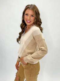 Vivid Harmony V-Neck Sweater