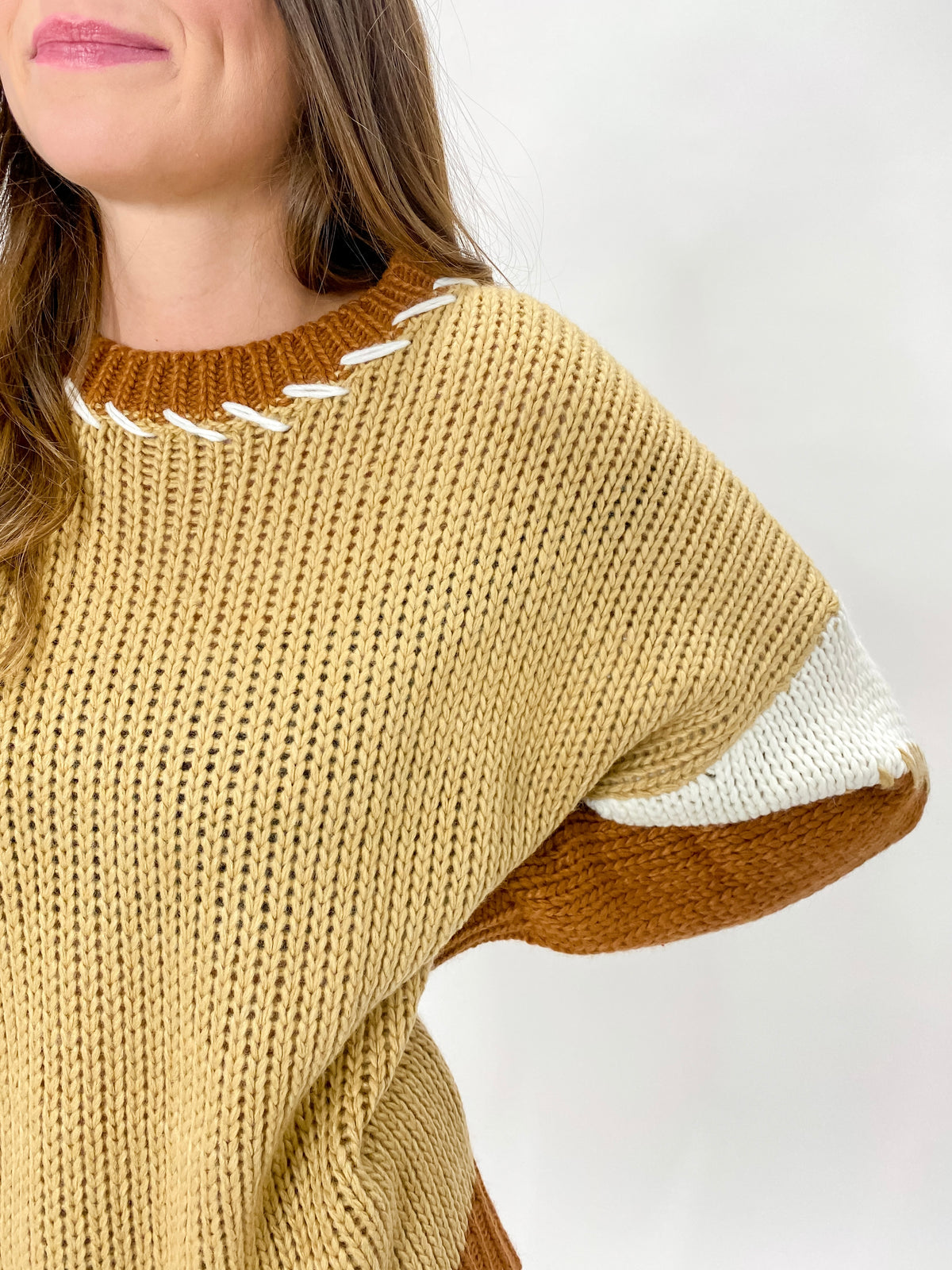 S'mores Color Block Sweater