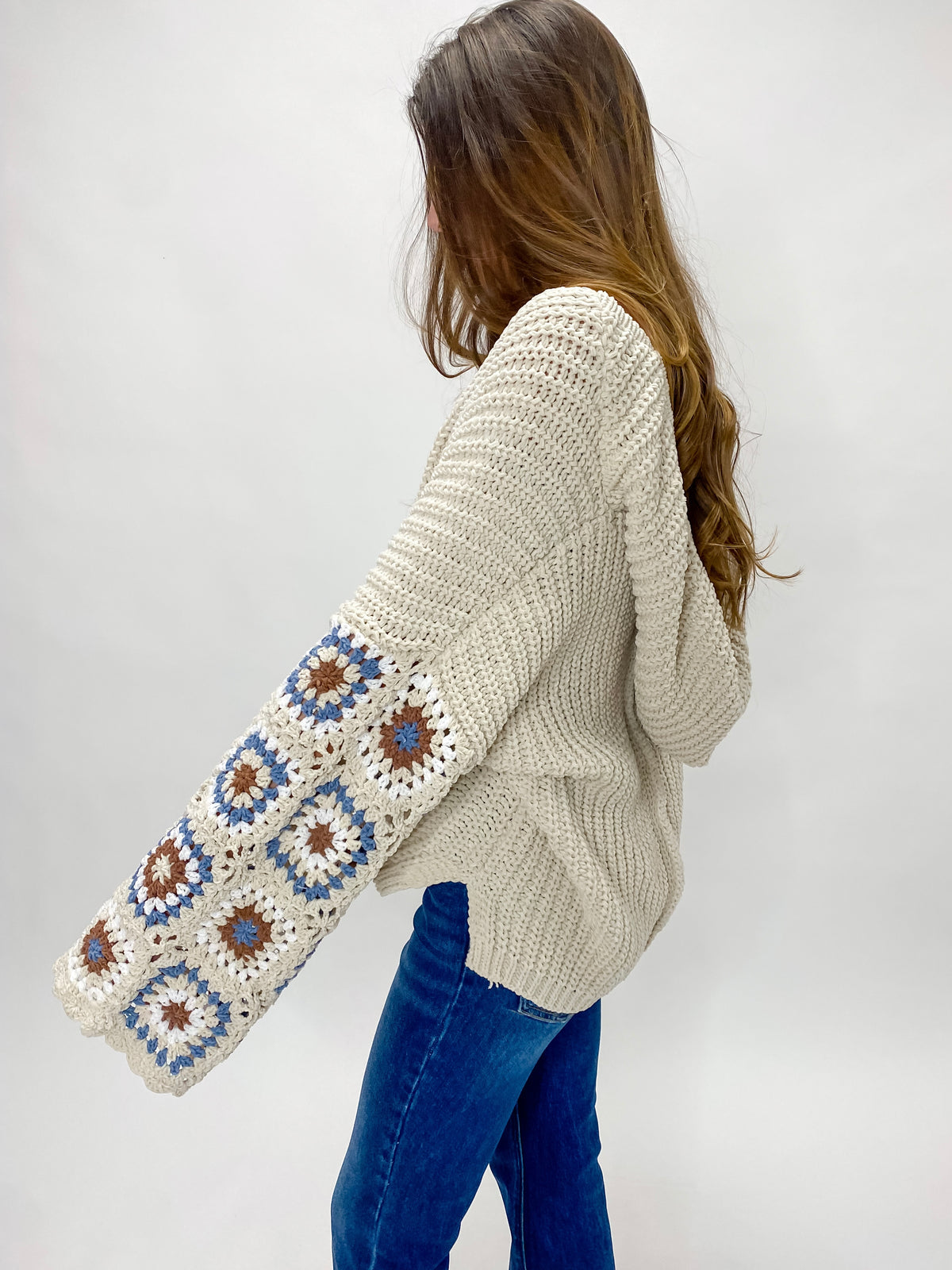 Heading To The Cabin Granny Sleeve Sweater