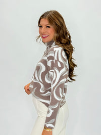 Mock Neck Sleeveless Sweater Ginger
