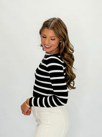 Striped Harmony Fitted Top