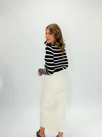 Striped Harmony Fitted Top